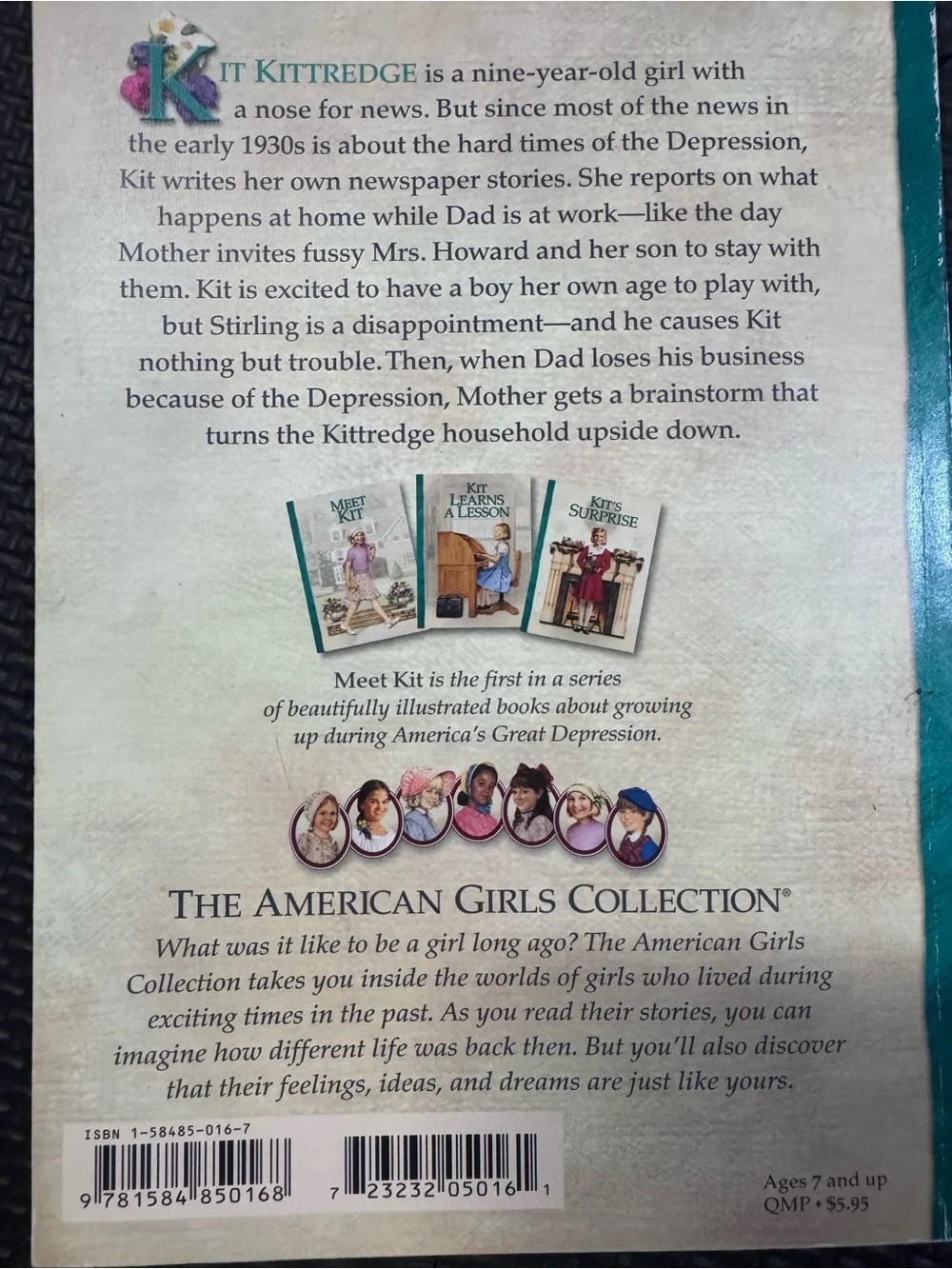 Vintage American Girl “Meet Kit” Book 1